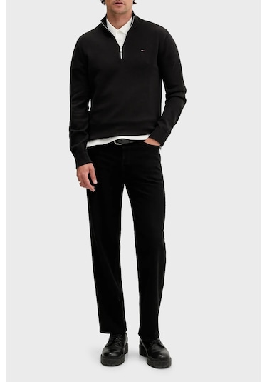 Tommy Jeans Erkek Kazak Dm0dm21654 Bds Siyah Siyah