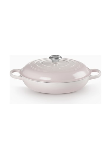 Le Creuset Gourmet Profesyonel Lüks Döküm Tencere Açık Pembe 30 Cm