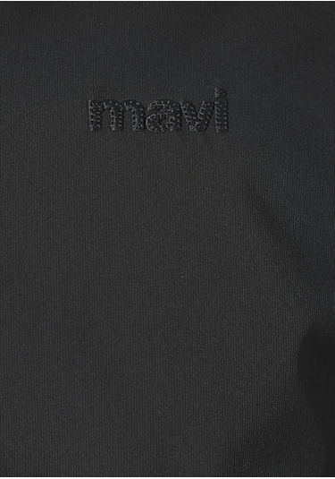 Mavi - Kapüşonlu Siyah Ceket 0110758-71379 Siyah