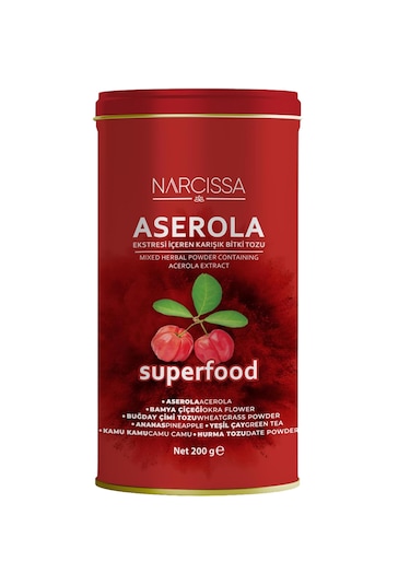Narcissa Aserola Ekstresi İçeren Karışık Bitki Tozu 200 Gr