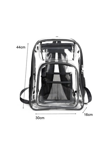 Maoyaya Şeffaf Pvc Gezgin Sırt Çantası - Su Geçirmez, Renkli Tasarım Çok Renkli