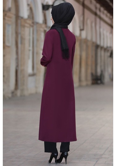 Rümeysa Tesettür Takım Mürdüm Mürdüm