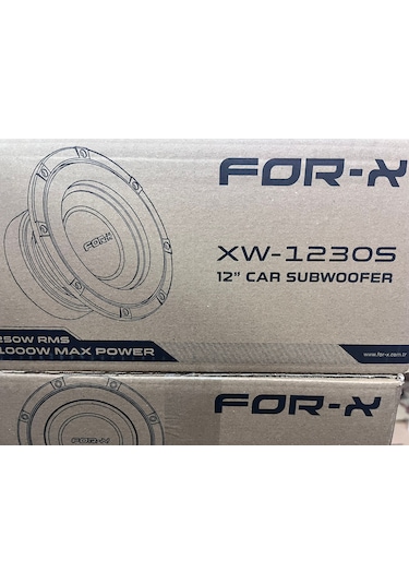 For-x Xw 30 Cm Subwofer Kabinsiz 1000w 250 Bas Rms Yeni Seri