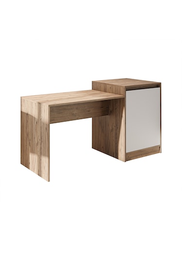 Milano Bar Masası Dolaplı Yüksek Mutfak Yemek Masası , Ada