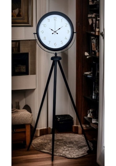 Pure Black Tripod Ayaklı Saat Siyah