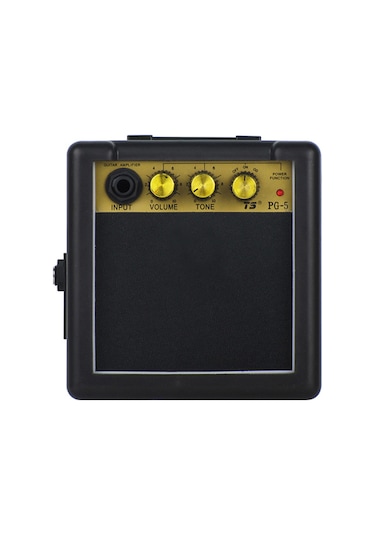Hfambition 5w Mini Gitar Amfi - Taşınabilir, Ton Ve Ses Düzenleme, Overdrive Efekti, Kulaklık Çıkışı, Pil/dç Besleme - Siyah