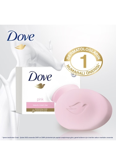 Dove Pink Beauty Cream Bar Katı Güzellik Sabunu 4 x 90 G
