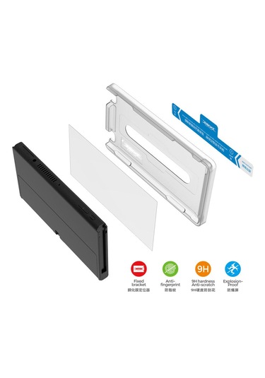 Nintendo Switch Oled Temperli Cam Ekran Koruyucu+ Takma Aparatı İ