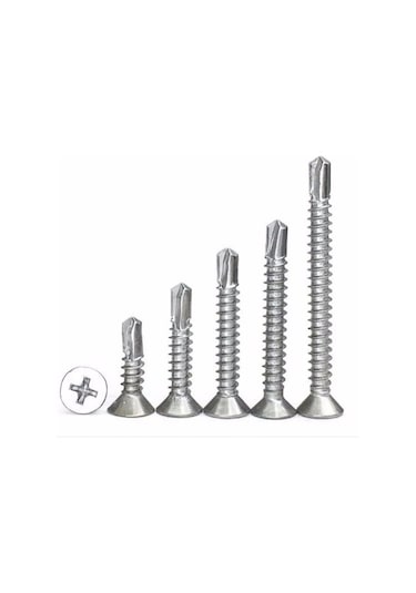  Yhb Sac Vidası Matkap Uçlu Vida Akıllı Vida 100 Adet  3,9 x 13 MM