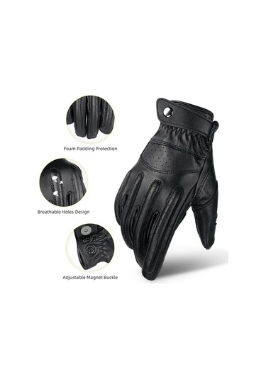Pazly Yazlık Motosiklet Eldiveni - Dokunmatik, Hava Alabilir, Kaymaz Eldiven