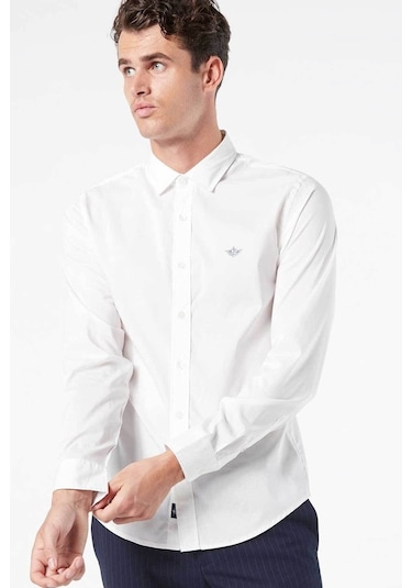 Dockers Minimalist Uzun Kol Erkek Gömlek - Günlük & İş - Kaliteli Pamuk Bej