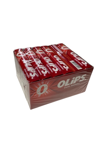 Kent Olips Çilek Aromalı Stick Şeker 24 x 28 G