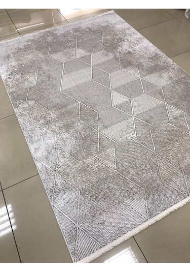 Merinos Halı Ritim 73340 071 Serisi Salon Oturma Yatak Odası Halısı Kahverengi - Bej