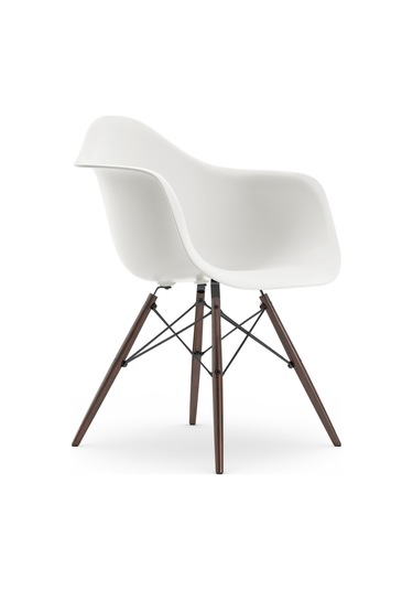 Eames Plastik Koltuk Re Daw, Vitra, Charles & Ray Eames, Geri Dönüştürülmüş Malzeme Beyaz