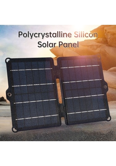 Pazly 8w 5v Katlanabilir Güneş Paneli, Taşınabilir Usb Çıkışlı Yüksek Verimli Güneş Şarj Modülü