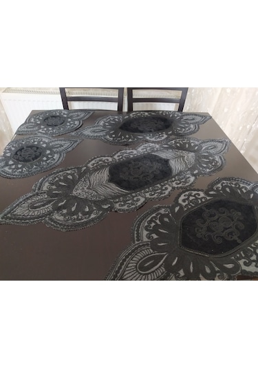 Runner 5 Li Set Kadife Kumaş Dantel Işleme