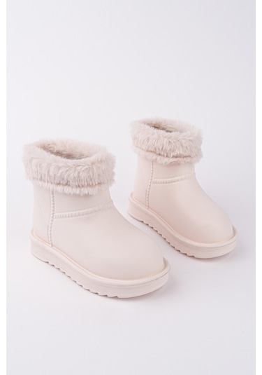 Muggo Frigus Çocuk Kürklü Yağmur Ve Kar Botu Bej