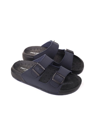 Pierre Cardin Pc-7408 Erkek Rahat Taban Tokalı Terlik Lacivert