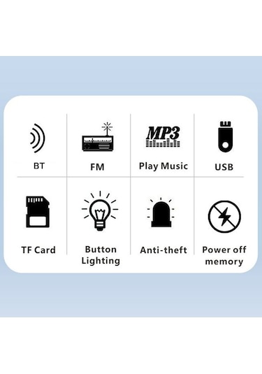 Pazly Motosiklet Anti-hırsızlık Hoparlör, Bluetooth/usb/tf Kart Mp3 Çalar, Model Lmk00138 Çok Renkli