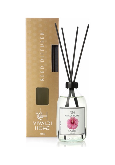 Vivaldi Home Amber Çiçeği Çubuklu Oda Kokusu Esansiyel Uçucu Yağ 100 ML