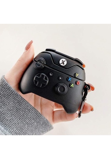 Microsonic Aipods Uyumlu 4.nesil / Anc Kılıf Cartoon Figürlü Silikon Crtn-fgr-xbx-syh Siyah