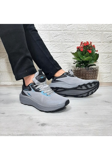 M.p 1607 Gri Yumuşak Taban Hafif Erkek Spor Ayakkabı Gri