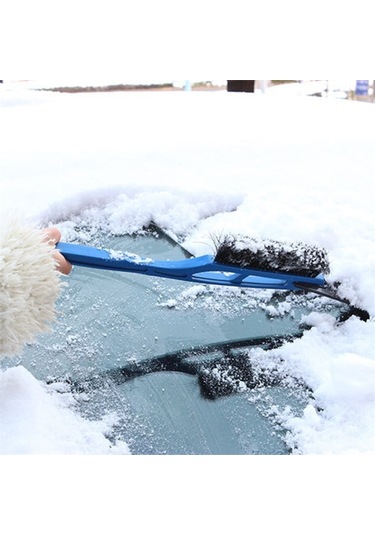 Sones Çok Fonksiyonlu Araç Ön Camı Kar Küreği Temizleme Fırçası Kırmızı