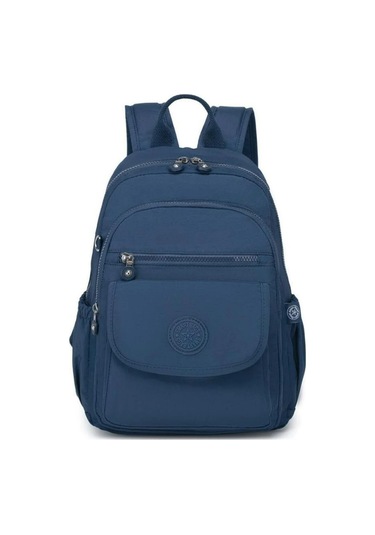 Orta Boy Kadın Sırt Çantası Krinkıl Kumaş -2022-1187 Lacivert