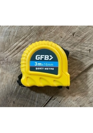 Gfb Çelik Şerit Metre 3 Metre 16mm Kırılmaz Abs Plastik