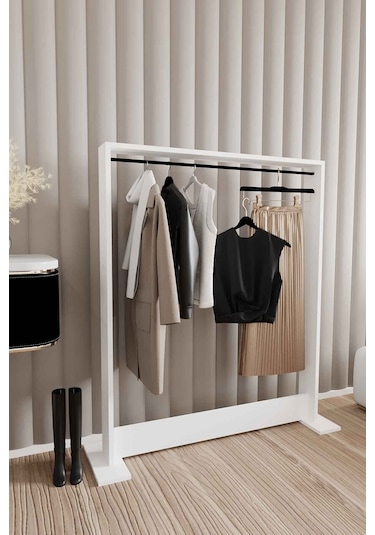 Decormet Salvitor Elbise Askısı Beyaz Beyaz