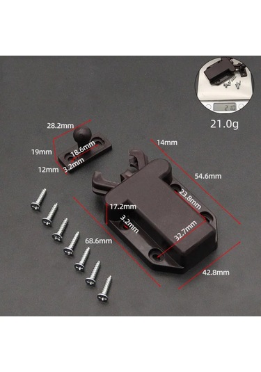 Expertland Mobilya İçin Basmalı Mandal, 2 Adet. 273512042 Kahverengi