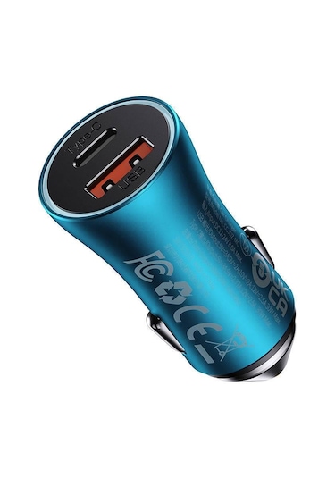 Baseus Golden Contactor Max Araç Şarj Cihazı, Usb + Usb-c, 60w