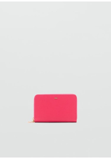 Safiano Görünümlü Kırmızı Cüzdan Kırmızı