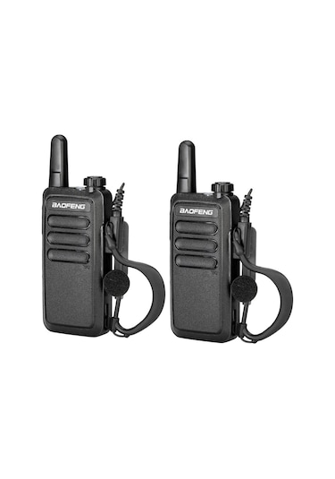 Valkyrie Baofeng BF-R5 Çift Kulaklık 2li Set Lisanssız Şarjlı 16 Kanal Vox Telsiz Seti 2 Adet