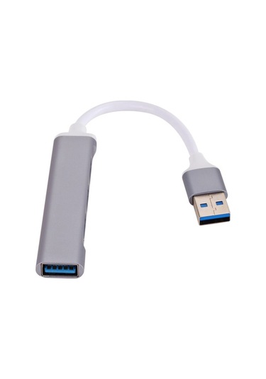 Willowhaven Gvkemall Gri A809 Usb Hub: 4 Port 1xusb 3.0 + 3xusb 2.0 Hızlı Veri Transfer, Alüminyum Gövde, Taşınabilir, Tak Ve Çalıştır