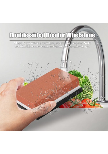 Mufunye "çift Taraflı Profesyonel Bıçak Bileme Taşı - 3000 & 8000 Kum - Kaymaz Tabanlı"