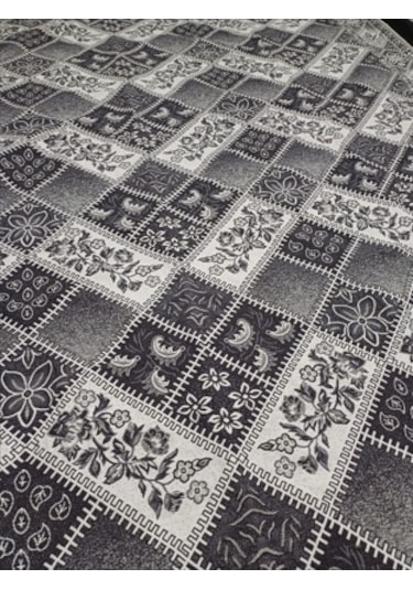 Savan Dokuma Halı Örtüsü 6m² 200 300 Kale Gri4 Gri