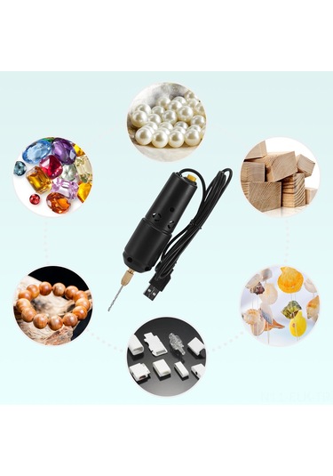 Xindoker "10 Parça Matkap Uçlu Mini Elektrikli Dremel Seti - Takı, Ahşap Ve Reçine İşleri İçin"