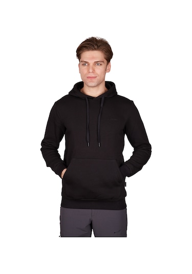 Alpinist Stream Erkek Kapşonlu Sweatshirt Siyah