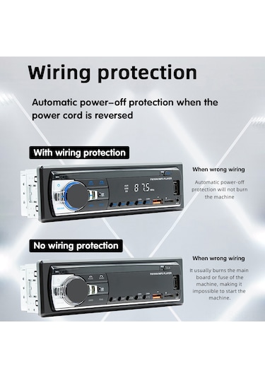 Springsun Oto Mp3 Çalar Jsd-530l: Bt 5.1, 45wx4 Çıkış, Fm Radyo, Karta Takılabilir, 12-14.4v,无损 Ses, Kolay Kurulum Şarj Aleti Ve Pil Yok