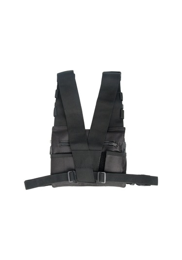 Jokmae Nylon Göğüs Çantası Radyo Taşıma İçin, 600d Dayanıklı, Hafif, Toz Geçirmez, Siyah