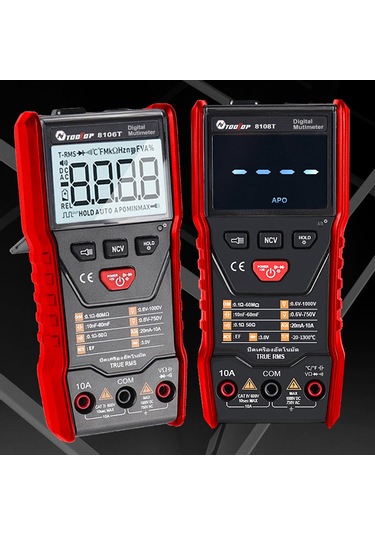 Maiyame Tooltop 8106t Lcd Ekranlı Taylandlı Sesli Multimetre - Otomatik Ac/dc Tanıma, Kapasite/diyot Testi, 6000 Gösterim, Arka Işık Ve El Feneri