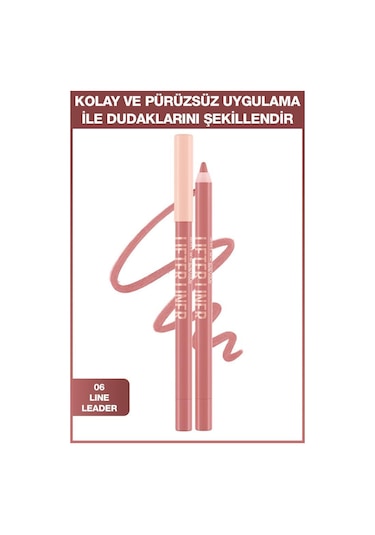Maybelline New York Glossy Lifter Liner Dudak Kalemi 06 Line Leader + Lifter Gloss 009 Topaz