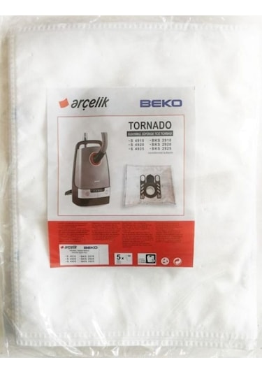 Arçelik Uyumlu S 4940 Tornado Silence Toz Torbası 10 Adet