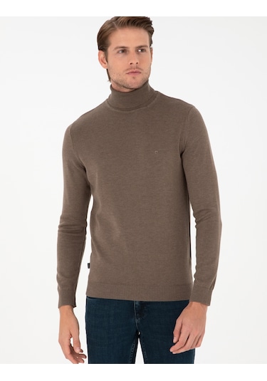 Pierre Cardin Erkek Vizon Melanj Kazak /triko 50296582-vr174 Vizon Melanj