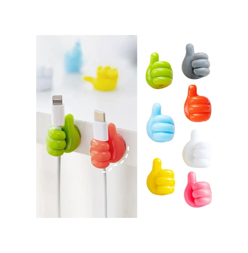 El Şeklinde Kauçuk Çok Amaçlı Kablo Tutacak 10 Adet 4741