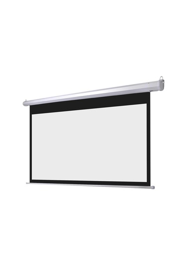 Everest Epp-200, 200x200, Motorlu, Projeksiyon Perdesi, Uzaktan Kumandalı, Arkası Siyah Fonlu, Duvar