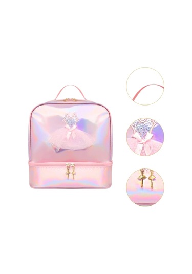 Suntek Bale Dans Sırt Çantası Günlük Spor Jimnastiği Için Pembe