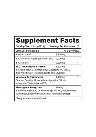 Hi Tech Pharmaceuticals Krank 3d Anabolic Nox Preworkout 390 Gram