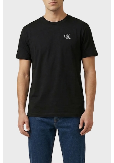 Calvin Klein Erkek T Shirt Lv14rf852g Ub1 Siyah Siyah